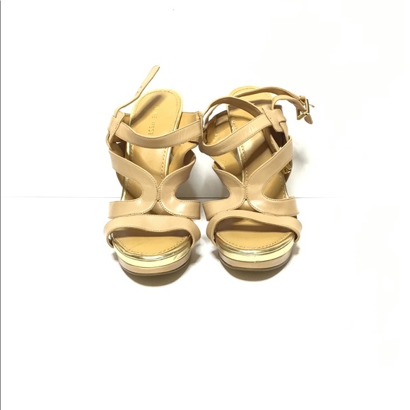 Nine West open toe leather heels 7 - Picture 5 of 5